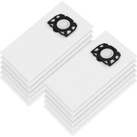 12 bolsas para aspiradora compatibles con Kärcher KFI 357, WD2 Plus, WD3 (batería), KWD1, KWD2, KWD3, MV3, WD3.200, WD3.800 M, SE 4001, SE 4002 (1/5)