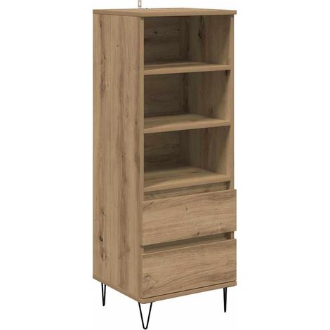 Maison Exclusive - Credenza Rovere artigianale 40 x 36 x 110 cm Legno multistrato