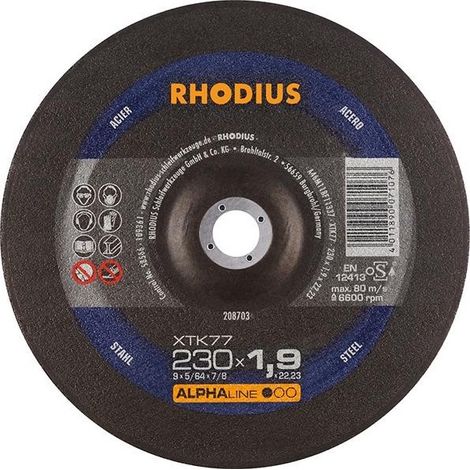 Disk Coppettazione Xtk77 230 X 1,9Mm Angolato Rodio