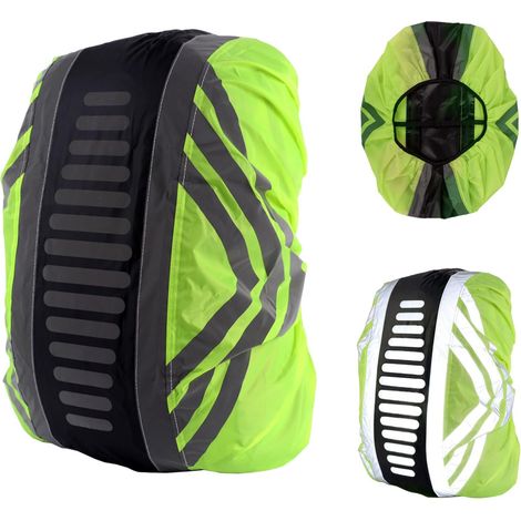 CCYKXA Wasserdichte Rucksackhülle, Größe M, reflektierende Regenhülle zum Wandern, gut sichtbare Rucksackhülle für Rucksäcke bis 40 Liter (1/5)