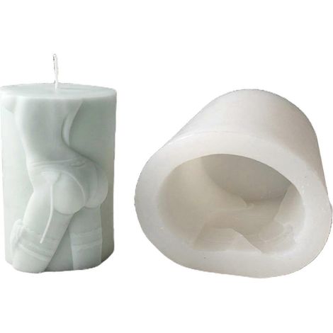 3D-Zylinder-Silikonform für Kerzenherstellung, handgemachte Seifenformen, DIY-Bastelarbeiten, Heimdekoration (1/5)