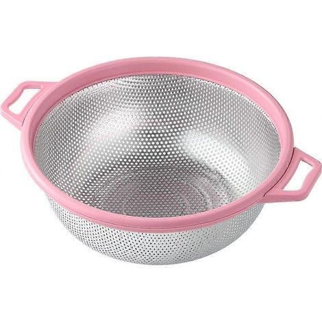 Passoire en acier inoxydable, grande passoire métallique verte pour pâtes, passoire à mailles de 9 pouces pour la cuisine (1/4)
