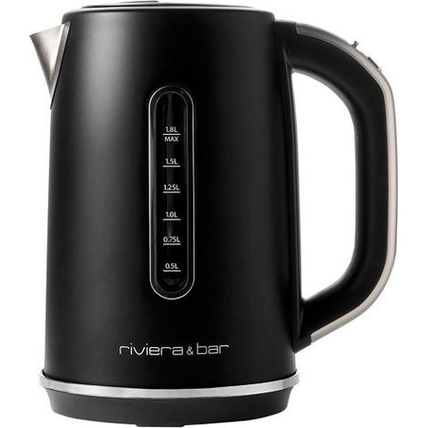 Kabelloser wasserkocher 1,8 l 2200 w schwarz satiniert - Riviera & Bar - BBT669