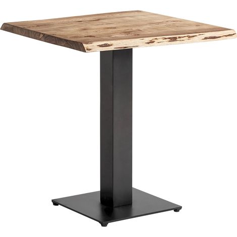 Table de bar industrielle en bois d'acacia finition naturelle marron - Bois d'acacia marron naturel (1/5)