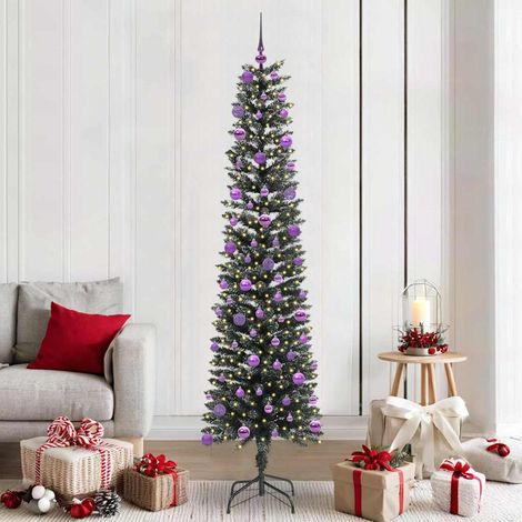 Künstlicher Weihnachtsbaum mit 300 LEDs mit Ständer Grün 210 cm