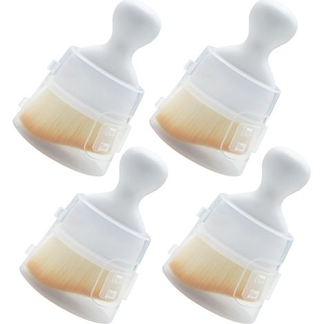 4PCS les brosses de détail de la voiture balayent facilement la poussière dans les lacunes, la brosse de nettoyage intérieure de la voiture fournissant, une brosse à épousset- Blanc (1/5)