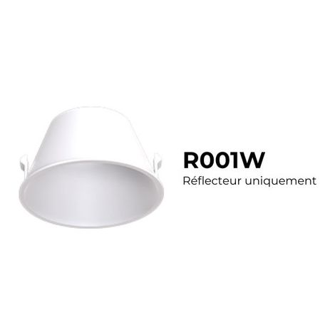 Réflecteur rond - Coloris Blanc pour HYDRA - R001W - SOLUM