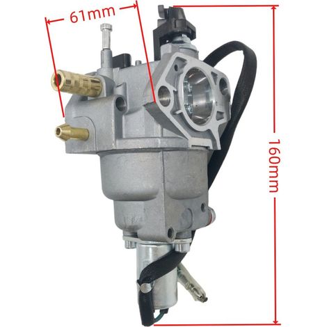 Carburateur T0755 - compatible T07573 - tri-carburant pour générateur 9400 - 505-101 (1/4)