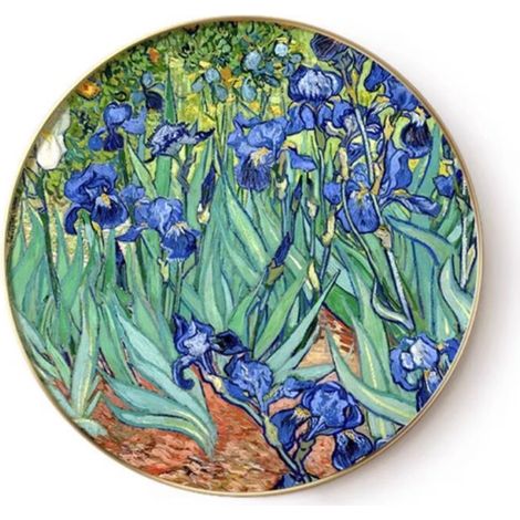 Quadro rotondo VAN Gogh Iris Carmani Decorazione murale Quadro artistico