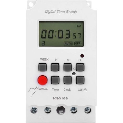 220V KG316S minuterie numérique LCD Micro-Ordinateur minuterie deuxième Commande commutateur numérique (1/3)
