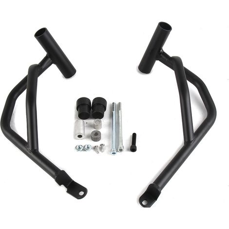 Suitable for Benelli Leoncino 500, side bumper, scooter modification, black carbon steel crash bar (1/5)