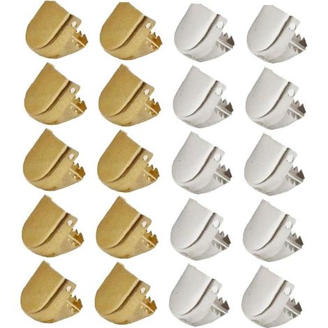 20 pièces de boucles de serrage métalliques, attaches pour lacets de chaussures, idéales pour cordes paracord et vêtements, réparation DIY (1/5)