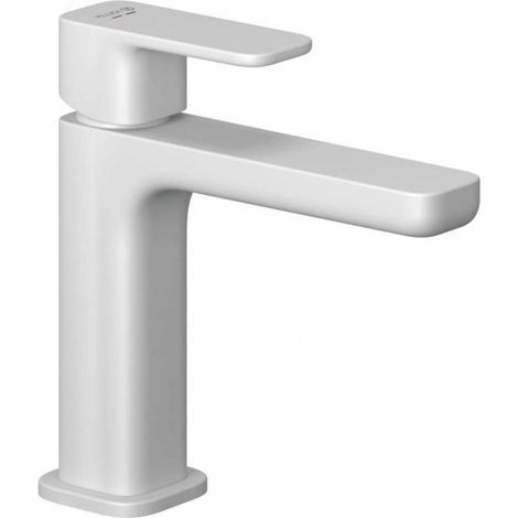 Kludi Renon - Grifo de lavabo con desagüe Push-Open, blanco mate 422885375 (1/2)