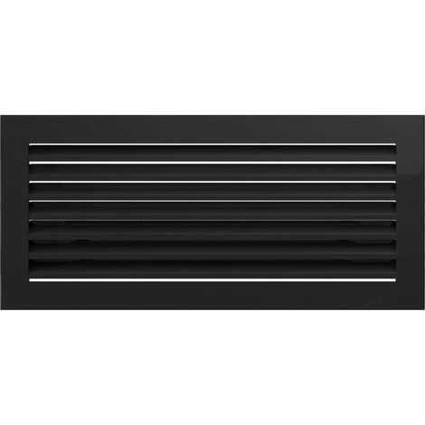 KRATKI griglia di ventilazione griglia camino FRESH 17cm x 37cm nero (1/5)