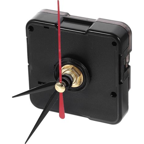 Kit de Remplacement Mécanisme Horloge Murale Silencieux en Plastique Aiguilles Noires, Fonctionnement à Piles, pour Horloge DIY ou Artisanale (1/5)