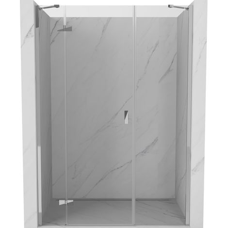 Mexen Mist-H portes de douche pivotantes gauche 140 cm, transparent, chrome - 8A5-140-001-01-00-L (1/5)