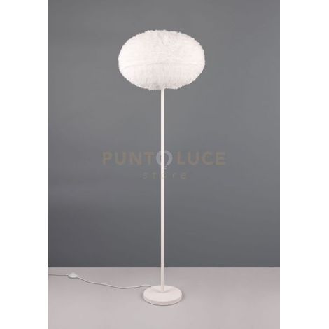 FURRY PIANTANA EFFETTO PIUMA BIANCA H. 154CM 1 LUE ATTACCO E27
