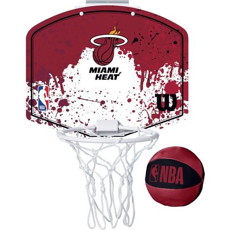 SET MINICANASTA WILSON NBA TEAM MINI HOOP HEAT