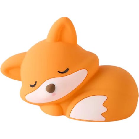 1 Veilleuse Renard Silicone Orange, Commande Tactile, Intensité Réglable, Minuteur 20 Minutes, Recharge USB, Chambre Enfant (1/5)