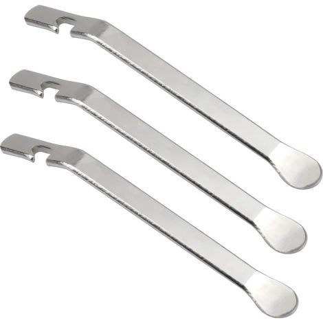 AIDUCHO 3pcs Démonte Pneu De Vélo Métal, Acier Inoxydable Levier Démonte Pneu Pelle, Demonte-Pneus, Tyre Levers Bicycliste Outil De Réparation Pour Retirer Le Pneus De Vélo, Pneu De Vélo Outils (1/5)
