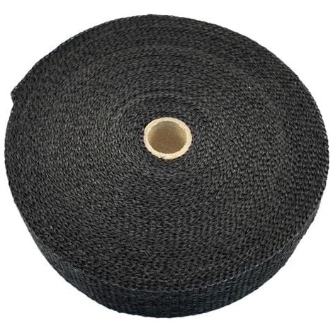 5m Noir Haute Isolation Thermique Tuyau D'échappement Wrap Bande Tissu pour Voiture Moto (1/5)