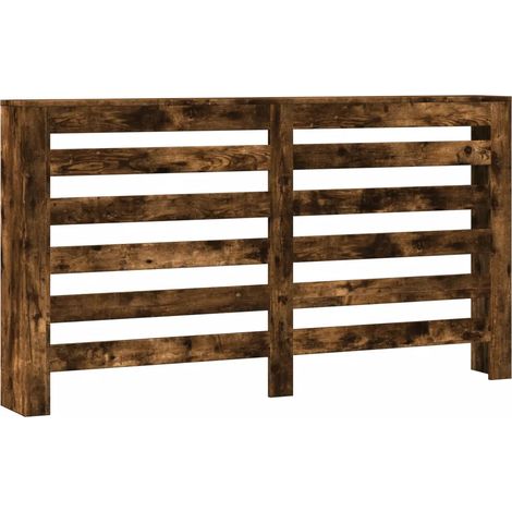 Copritermosifone moderno con mensola 149 x 20 x 82 cm in legno ingegnerizzato rovere fumo 020049784