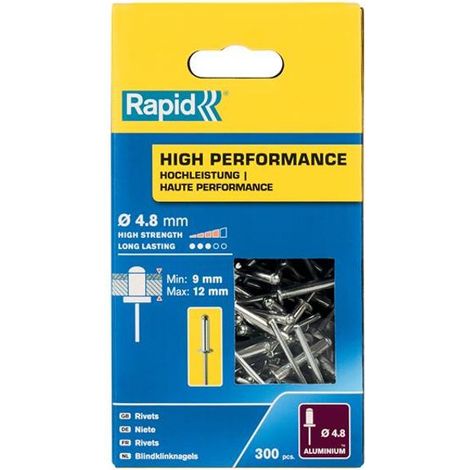Rapid High Performance Rivets 4.8 x 16mm (Box of 300) - Model RPD5001438