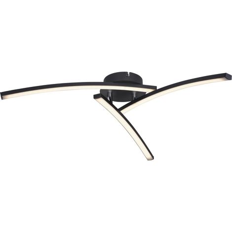 Globo - plafón - TANSY I - negro - metal - Ø 60cm - LED -