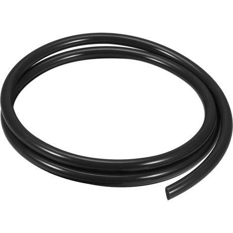Pneumatic Air Tubes 14mm OD x 10mm ID 1m (39.4 Inch) PU Polyurethane Air Compressor Hoses Tube Black (1/3)