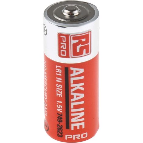 Pile N, 1.5V, RS PRO, Alcaline, 900mAh ( Prix pour Paquet de 10 ) (1/4)