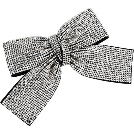 Fermagli per capelli scintillanti con fiocchi di strass, fermagli grandi adatti a donne e ragazze, fermagli automatici, accessori per capelli, ornamenti per capelli (1/5)