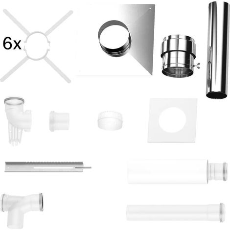 Bosch Accesorio de escape FC-Set80-B53 (arriba) Juego de construcción básico B53, acero inoxidable, d:80mm, 7738112559