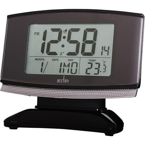 Acctim Acura Alarm Clock Black (1/2)