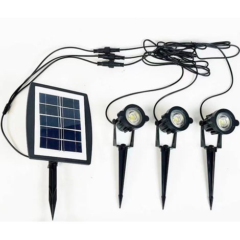 Wasserdichte Solar-Gartenlampe mit drehbarem polykristallinem Solarpanel (1/5)