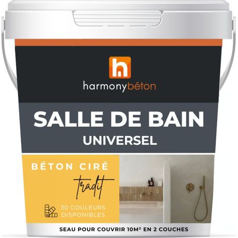 Béton ciré salle de bain - Kit universel - Béton TRADIT 2 m² Satinée BC09 (1/5)