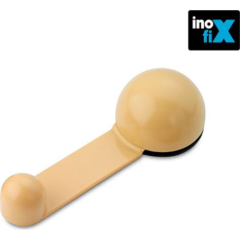 Beigefarbener selbstklebender rotierender Haltestopp INOFIX Blister