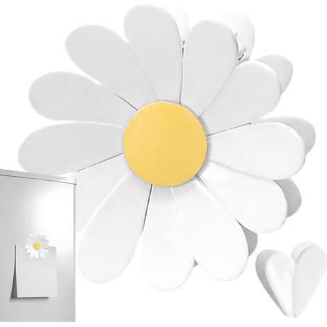Aimants Mignons pour Réfrigérateur Motif Floral réutilisable Aimants de casier et pinces à aliments Pour maison, cuisine, bureau, école, tableau blanc, aliments, snacks (1/5)