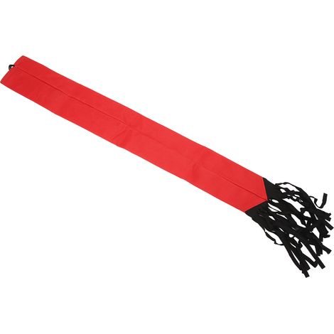 Protecteur imperméable respirant pour queue de cheval en non-tissé avec franges rouges (1/5)