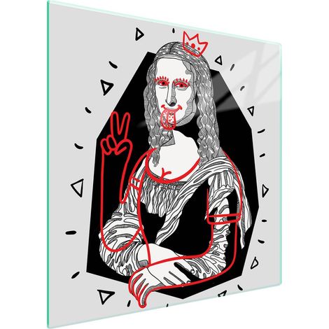 Protezione in vetro per piano cottura 50x52 Pop Art (1/5)