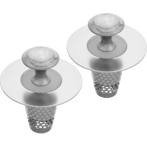 2ensembles Crépine de Lavabo avec Bouchon et Filtre à Cheveux Lot pour (1/5)