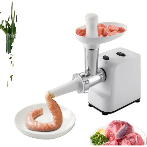 Hachoir Électrique, Puissance de Pointe de 1000W, Vitesse de Broyage de 3,3-5,5 lbs/min, Acier Inoxydable de Qualité Alimentaire, Plaques de Découpe Interchangeables, Fabricant de Saucisses (1/5)
