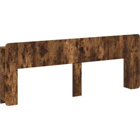 Maison Exclusive - Testata del letto Rovere Fumo Legno ingegnerizzato
