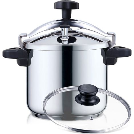 HAEGER PANELA PRESSAO COOKER PLUS 10LTS INOX TAMPA VIDRO