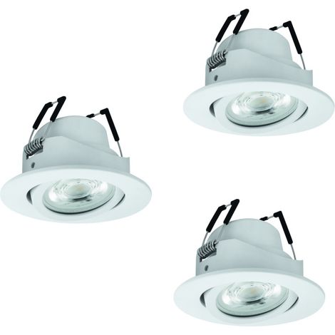 Lot de 3 spots encastrés Saliceto-Z Blanc intelligent - 902286