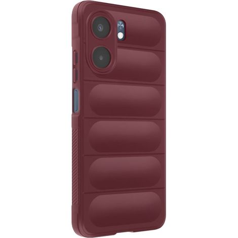 Coque en Silicone - AVIZAR - Samsung Galaxy A17 - Antichoc - Design Texturé - Rouge (1/5)