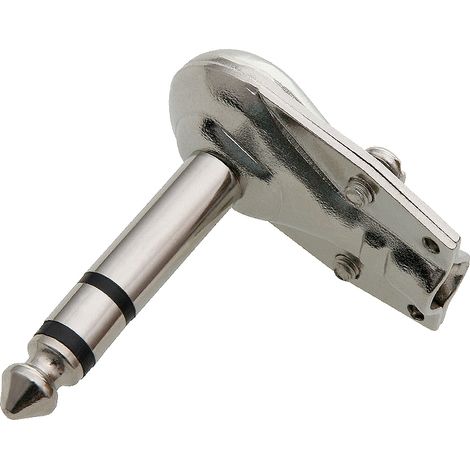 6,3-mm-Stereo-Metall-Winkelstecker