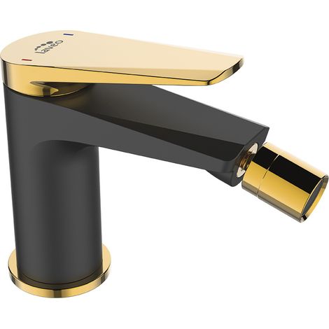 Rubinetto per bidet a pavimento RUBIO Black Gold con tappo
