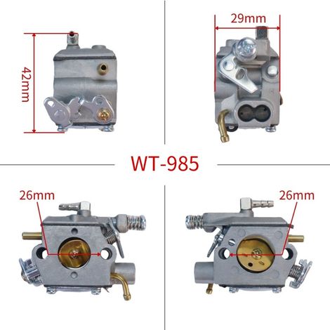 Le carburateur WT-985 est compatible avec la tronçonneuse/scie à verrouillage Echo CS370 400f WT-985 A021001920. (1/2)