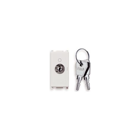 VIMAR - 14087.CU Pulsante 2P NO 16A +chiave unif. bianco