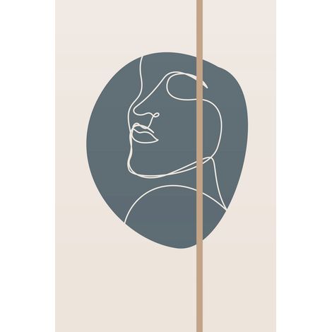 Papier peint panoramique - Femme Boho - 170 cm x 255 cm (1/2)
